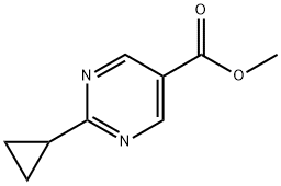 2-环丙基嘧啶-5-羧酸甲酯结构式