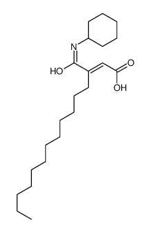 3-(cyclohexylcarbamoyl)pentadec-2-enoic acid结构式