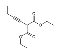 diethyl 2-but-1-ynylpropanedioate结构式