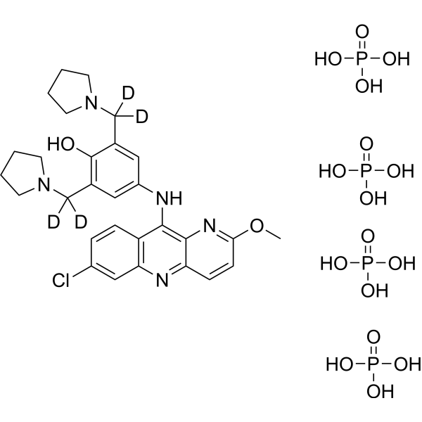 Pyronaridine-d4 tetraphosphate结构式