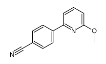 4-(6-methoxypyridin-2-yl)benzonitrile Structure