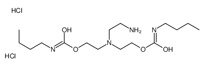 2-[2-aminoethyl-[2-(butylcarbamoyloxy)ethyl]amino]ethyl N-butylcarbamate,dihydrochloride Structure