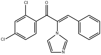 2-Propen-1-one,1-(2,4-dichlorophenyl)-2-(1H-imidazol-1-yl)-3-phenyl-,(Z)- (9CI) Structure