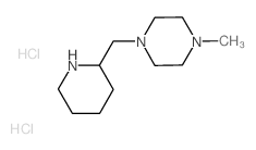 1-Methyl-4-(2-piperidinylmethyl)piperazine dihydrochloride Structure