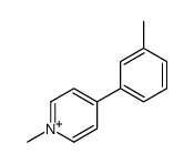 1-methyl-4-(3-methylphenyl)pyridin-1-ium结构式