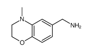 (4-Methyl-3,4-dihydro-2H-benzo[b][1,4]oxazin-6-yl)Methanamine structure