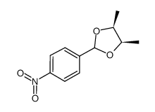 (4S,5R)-4,5-dimethyl-2-(4-nitrophenyl)-1,3-dioxolane Structure