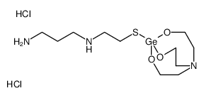N'-[2-(4,6,11-trioxa-1-aza-5-germabicyclo[3.3.3]undecan-5-ylsulfanyl)ethyl]propane-1,3-diamine,dihydrochloride Structure