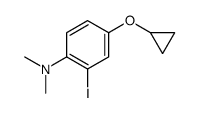 4-cyclopropyloxy-2-iodo-N,N-dimethylaniline结构式