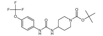 tert-butyl 4-(3-(4-(trifluoromethoxy)phenyl)ureido)piperidine-1-carboxylate Structure