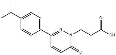 3-{6-oxo-3-[4-(propan-2-yl)phenyl]pyridazin-1(6H)-yl}propanoic acid结构式