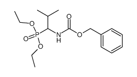 diethyl 1-(N-benzyloxycarbonylamino)-2-methylpropanephosphonate结构式