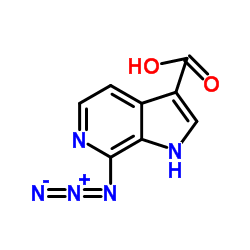 7-Azido-1H-pyrrolo[2,3-c]pyridine-3-carboxylic acid结构式