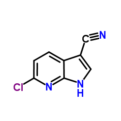 6-Chloro-1H-pyrrolo[2,3-b]pyridine-3-carbonitrile structure