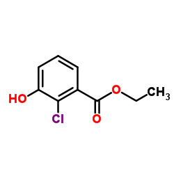 Ethyl 2-chloro-3-hydroxybenzoate结构式