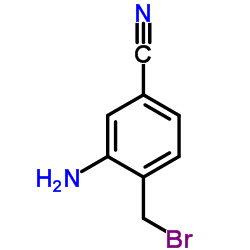 3-Amino-4-(bromomethyl)benzonitrile Structure