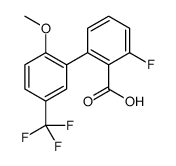 2-fluoro-6-[2-methoxy-5-(trifluoromethyl)phenyl]benzoic acid Structure