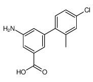 3-amino-5-(4-chloro-2-methylphenyl)benzoic acid结构式