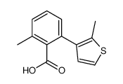 2-methyl-6-(2-methylthiophen-3-yl)benzoic acid结构式