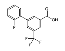 3-(2-fluorophenyl)-5-(trifluoromethyl)benzoic acid结构式
