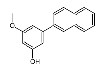 3-methoxy-5-naphthalen-2-ylphenol结构式