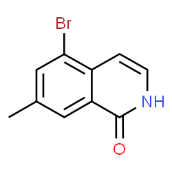 5-BROMO-7-METHYL-1,2-DIHYDROISOQUINOLIN-1-ONE structure