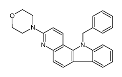 4-(11-benzylpyrido[3,2-a]carbazol-3-yl)morpholine Structure