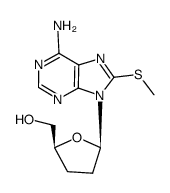 2',3'-Dideoxy-8-methylthioadenosine Structure