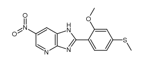 2-(2-methoxy-4-(methylthio)phenyl)-6-nitro-1H-imidazo[4,5-b]pyridine结构式