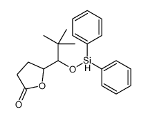 5-(1-diphenylsilyloxy-2,2-dimethylpropyl)oxolan-2-one Structure
