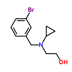 2-[(3-Bromobenzyl)(cyclopropyl)amino]ethanol Structure