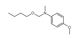 4-Methoxy-N-(n-butoxymethyl)-N-methylbenzeneamine结构式