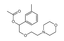 [1-(3-methylphenyl)-2-(2-morpholin-4-ylethoxy)ethyl] acetate结构式