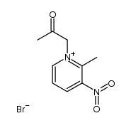 2-methyl-3-nitro-1-(2-oxopropyl)pyridin-1-ium bromide结构式