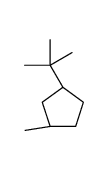 (1S,3R)-1-tert-butyl-3-methylcyclopentane Structure