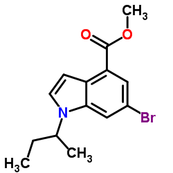 1H-Indole-4-carboxylic acid,6-bromo-1-(1-Methylpropyl)-,Methyl ester picture