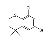 6-bromo-8-chloro-4,4-dimethyl-3,4-dihydro-2H-thiochromene Structure