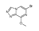 6-溴-8-甲氧基-[1,2,4]三唑并[4,3-a]吡嗪结构式