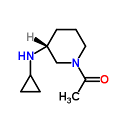 1-[(3R)-3-(Cyclopropylamino)-1-piperidinyl]ethanone Structure