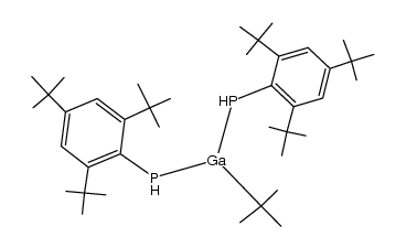 tert-butylbis((2,4,6-tri-tert-butylphenyl)phosphino)gallium Structure