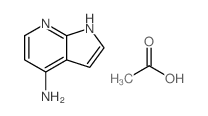 1H-吡咯并[2,3-b]吡啶-4-胺乙酸盐结构式