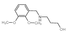 3-(2,3-二甲氧基苄胺)-1-丙醇结构式