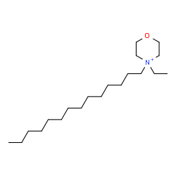 4-Tetradecyl-4-ethylmorpholinium结构式