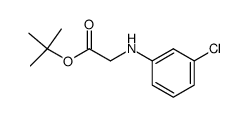 tert-butyl 2-[(3-chlorophenyl)-amino]acetate Structure