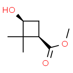 cis-Methyl 2,2-dimethyl-3-hydroxycyclobutanecarboxylate Structure