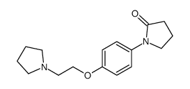 1-[p-(2-Pyrrolizinoethoxy)phenyl]-2-pyrrolidone structure
