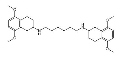 N,N'-bis(5,8-dimethoxy-1,2,3,4-tetrahydro-2-naphthyl)hexamethylenediamine Structure