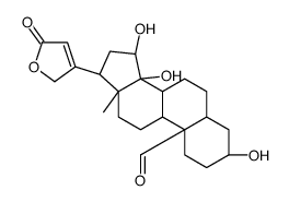 3β,14,15β-Trihydroxy-19-oxo-5α-card-20(22)-enolide Structure