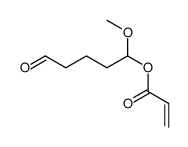 (1-methoxy-5-oxopentyl) prop-2-enoate结构式