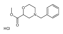 Methyl 4-benzyl-2-morpholinecarboxylate hydrochloride (1:1)结构式